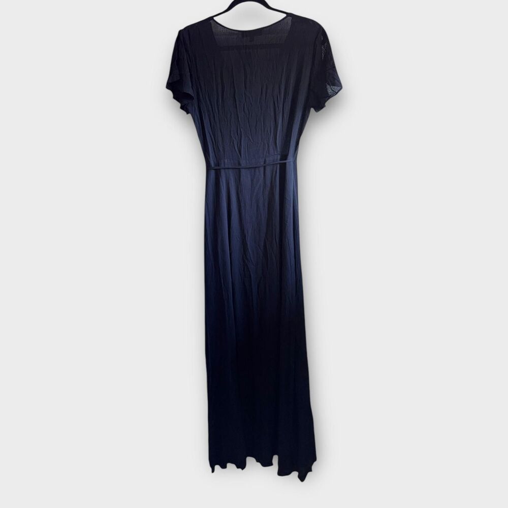 NWT Lulus | Ravishing Charm Black Ruffled Wrap High-Low Maxi Dress | Size Small - Picture 4 of 7